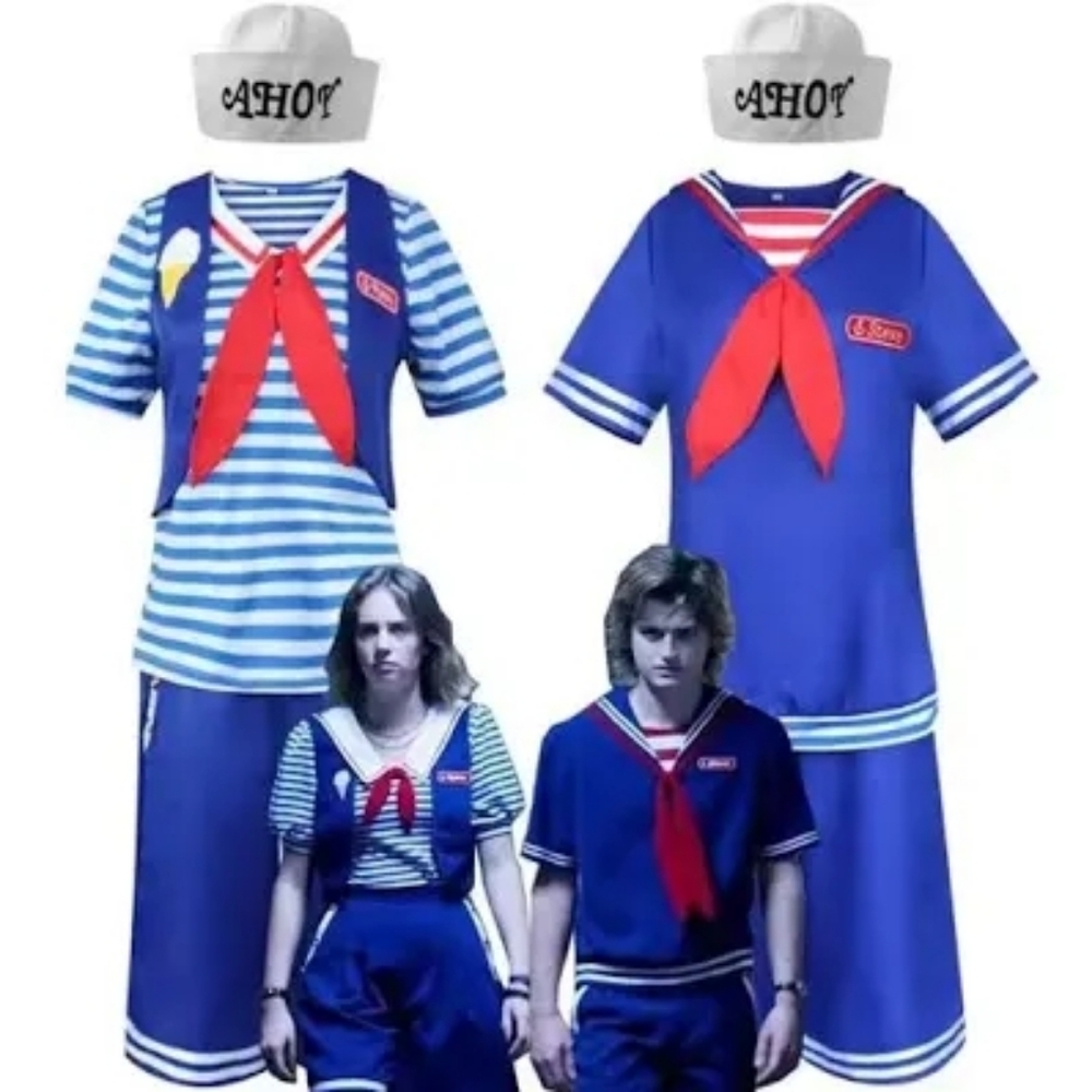 Stranger Things Scoops Ahoy Robin Cosplay Costume Small